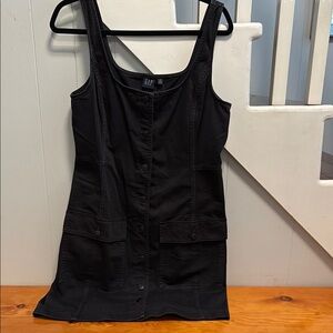 GAP Charcoal Button-Front Dress